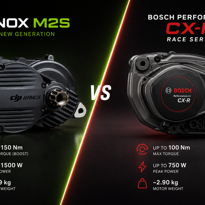 AVINOX M2S VS BOSCH PERFORMANCE LINE CX-R: WHICH EMTB MOTOR IS BETTER?