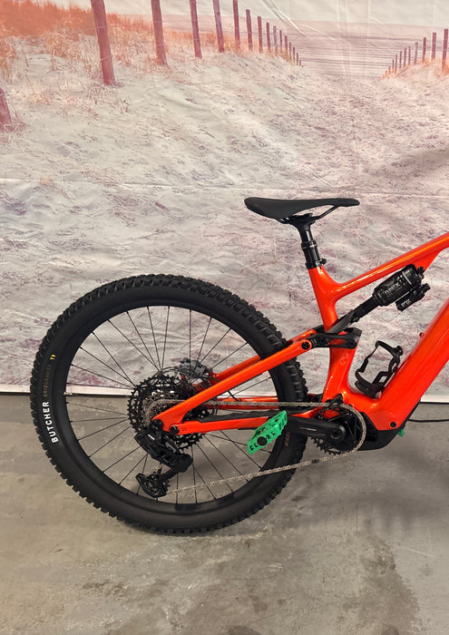 Specialized Turbo Levo 4 Comp Carbon Demo Gloss Orange Tint Over Silver Dust / Dark Navy S3