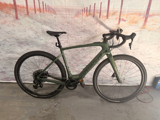 Specialized Turbo Creo 2 Comp Demo 58 Cypress Metallic / Black Liquid Metal
