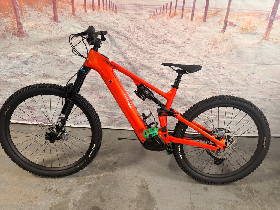 Specialized Turbo Levo 4 Comp Carbon Demo Gloss Orange Tint Over Silver Dust / Dark Navy S4